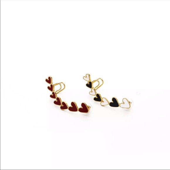 • Danna • Heart Ear Cuff Jacket (1 Pc) - Picture 2 of 4